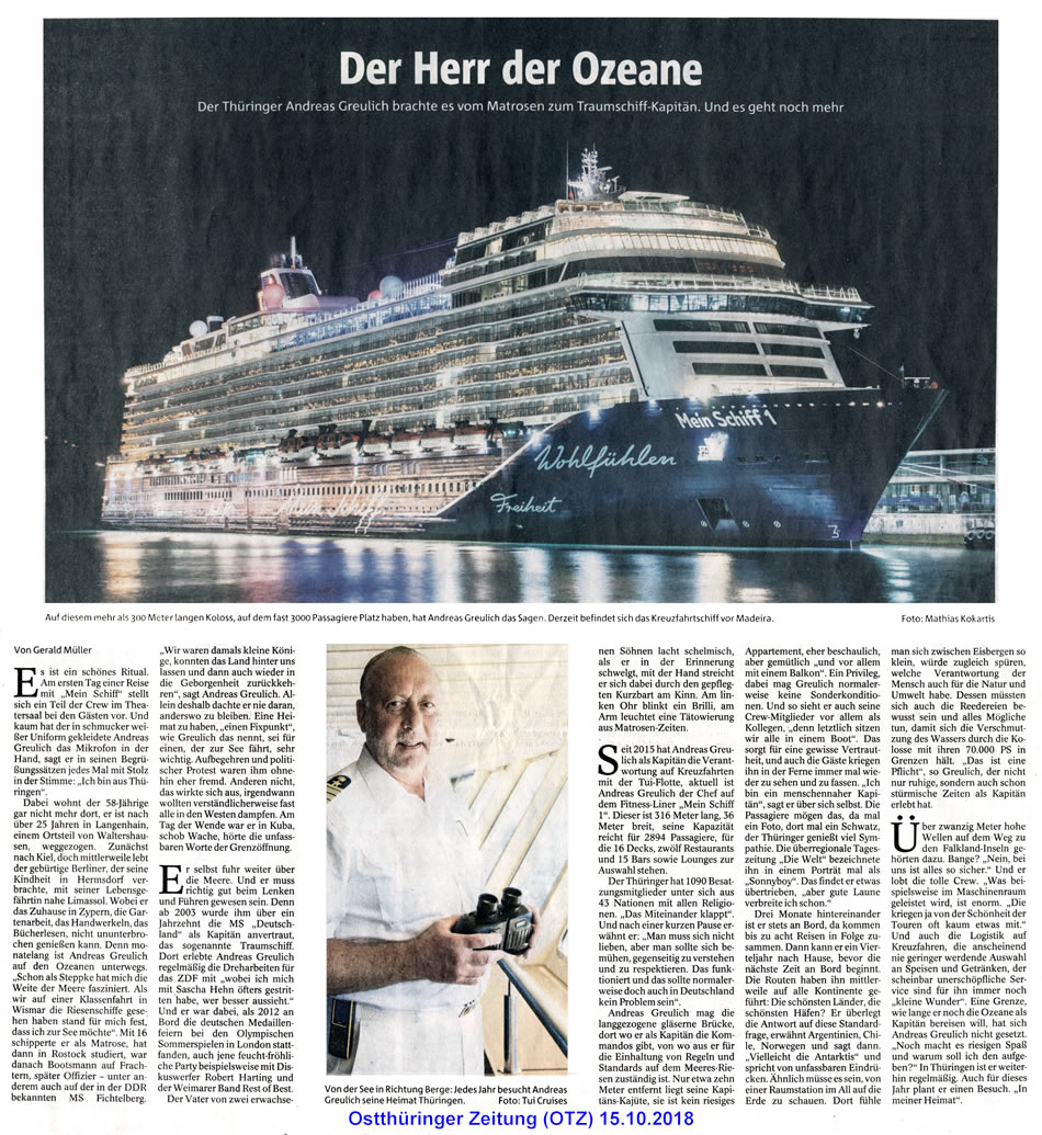 Ostthüringer Zeitung (OTZ) vom 15.10.2018